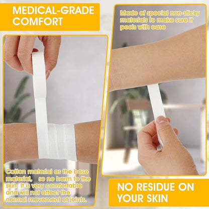 1/2/3Roll Finger Tape Skin-Friendly Fingers Athletic Sports Tape for Football Baseball Soccer Hockey Boxing Lacrosse Gymnastics
