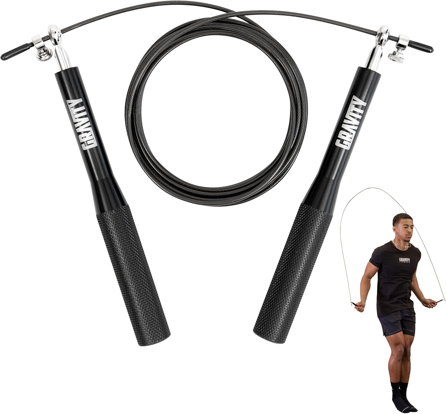 Speed Skipping Rope – Adjustable Jump Rope for Fitness, Fat Burning, Boxing, Home & Gym Workout – Tangle Free, Non-Slip Handle, Lightweight Jump Rope for Men & Women
