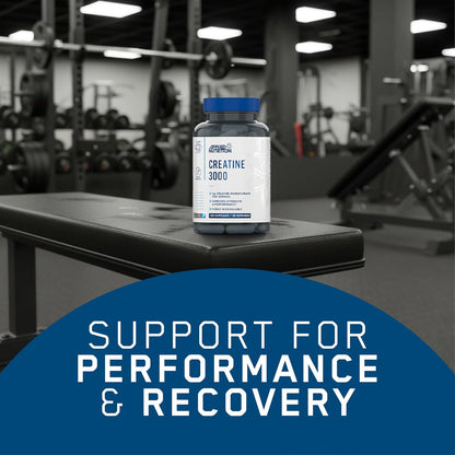 Creatine Monohydrate Capsules 3000Mg per Serving – High Strength Gym Supplement for Men & Women – Unflavoured Energy & Performance Support for Workout (120 Capsules – 30 Servings)