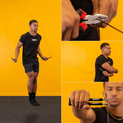 Speed Skipping Rope – Adjustable Jump Rope for Fitness, Fat Burning, Boxing, Home & Gym Workout – Tangle Free, Non-Slip Handle, Lightweight Jump Rope for Men & Women