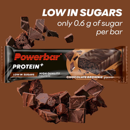 - Protein plus - Low Sugar - Chocolate Brownie - 16X35G - High Protein Low Sugar Bars - Palm Oil Free