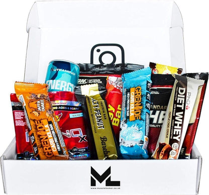 Protein Snack Box - Gym Gifts for Men & Women - High Protein Hamper with Bars & Snacks - Fitness Gift for Gym Lovers - High Protein Selection Box