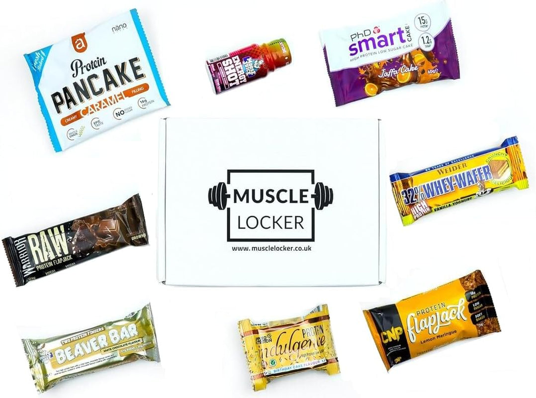 Protein Snack Box - Gym Gifts for Men & Women - High Protein Hamper with Bars & Snacks - Fitness Gift for Gym Lovers - High Protein Selection Box