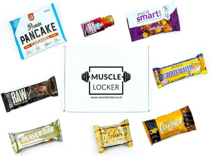 Protein Snack Box - Gym Gifts for Men & Women - High Protein Hamper with Bars & Snacks - Fitness Gift for Gym Lovers - High Protein Selection Box