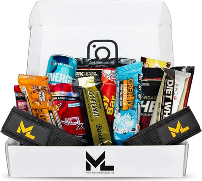 Protein Snack Box - Gym Gifts for Men & Women - High Protein Hamper with Bars & Snacks - Fitness Gift for Gym Lovers - High Protein Selection Box