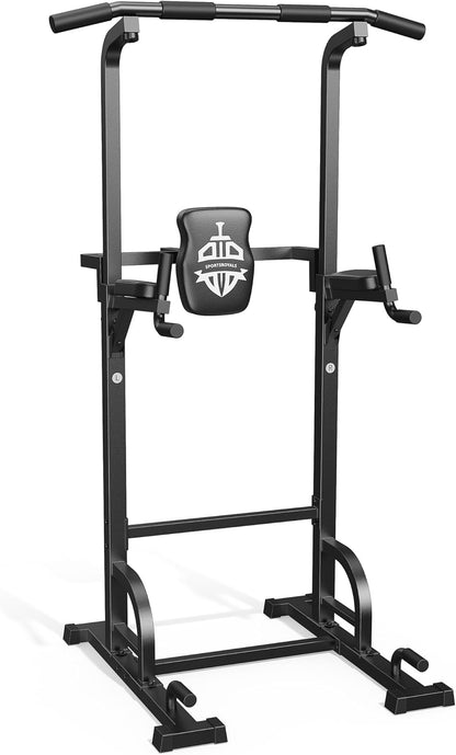 Power Tower Pull up Bar Station, 450LBS Stable Pull up Dip Station for Home Gym Strength Training Equipment