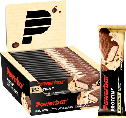 - Protein plus - Low Sugar - Vanilla - 16X35G - High Protein Low Sugar Bars - Palm Oil Free
