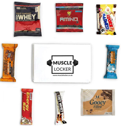 Protein Snack Box - Gym Gifts for Men & Women - High Protein Hamper with Bars & Snacks - Fitness Gift for Gym Lovers - High Protein Selection Box