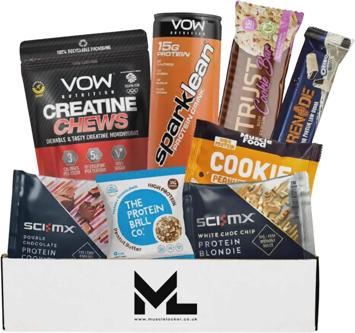 Protein Snack Box - Gym Gifts for Men & Women - High Protein Hamper with Bars & Snacks - Fitness Gift for Gym Lovers - High Protein Selection Box