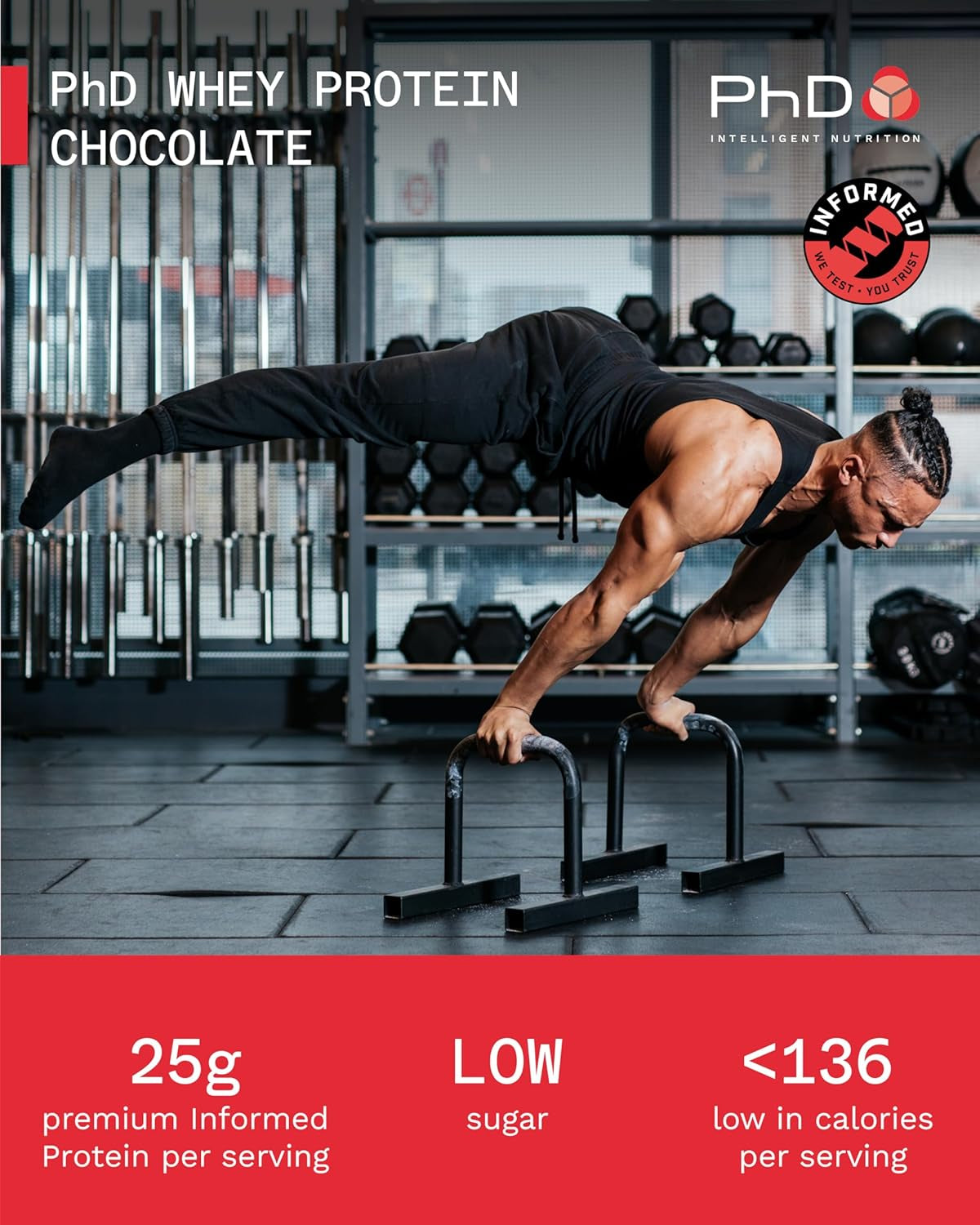 Whey Protein Powder - High Protein Shake with Bacillus Coagulans - Supports Muscle Growth and Maintenance - Chocolate - 500G